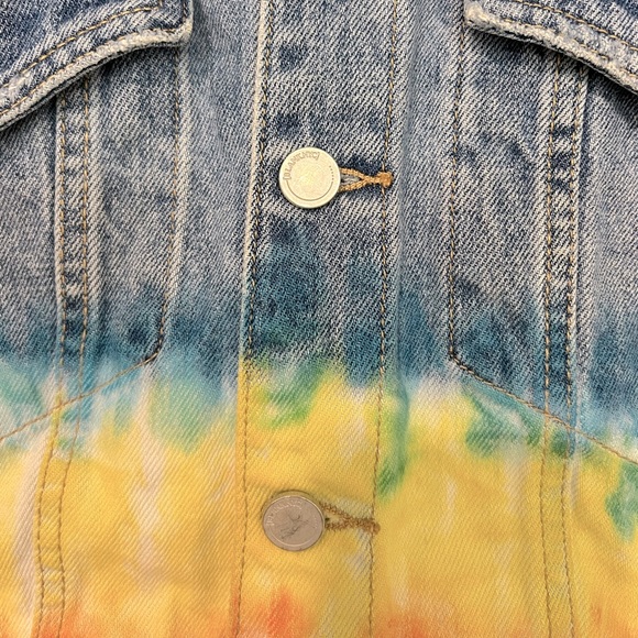 Blank NYC rainbow denim jacket. - Picture 6 of 8